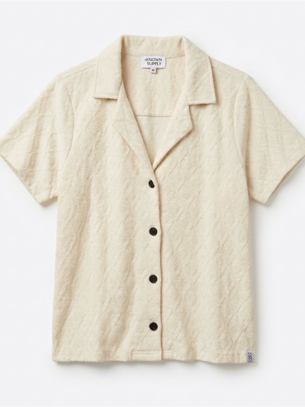 KNOWN SUPPY Alora Top Women’s M Pearl/White